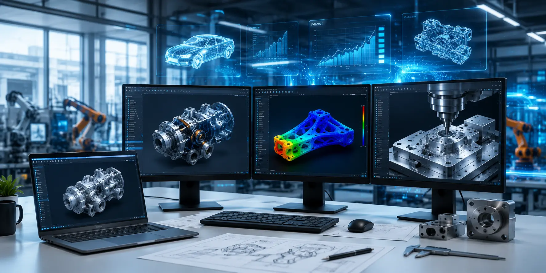 Tren Software CAD, CAM, dan CAE di 2026: Ketika Kecerdasan Buatan Mendefinisikan Ulang Teknologi Industri