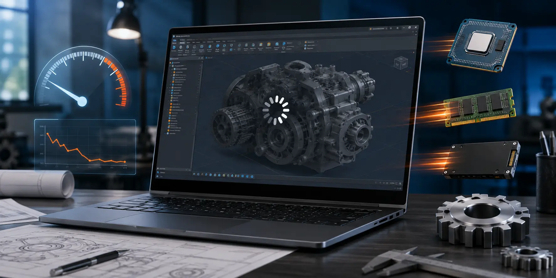 Kenapa Laptop Ngelag Saat Buka Software CAD? Penyebab & Solusinya