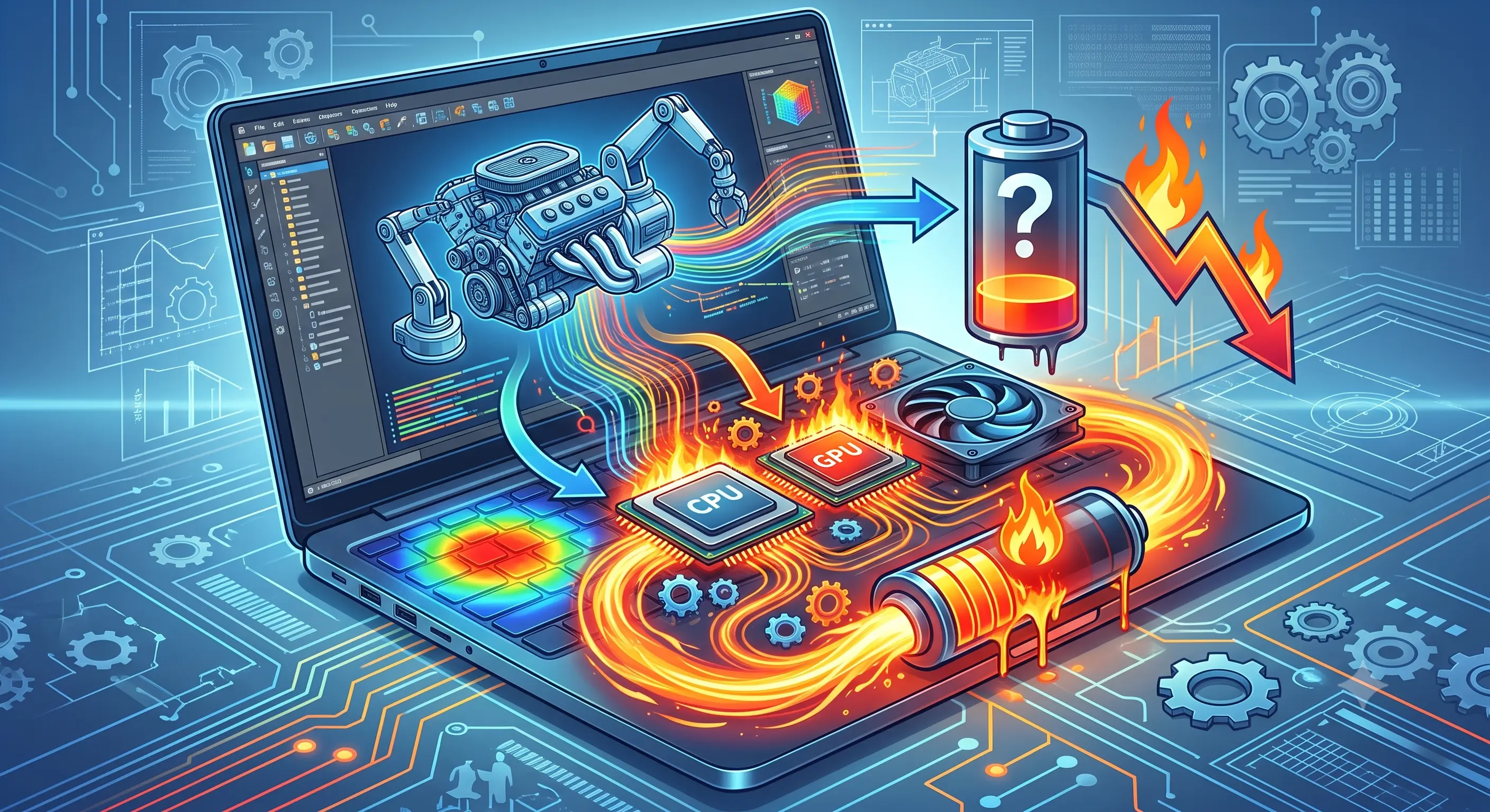 Kenapa Laptop untuk CAD/CAM Boros Baterai?